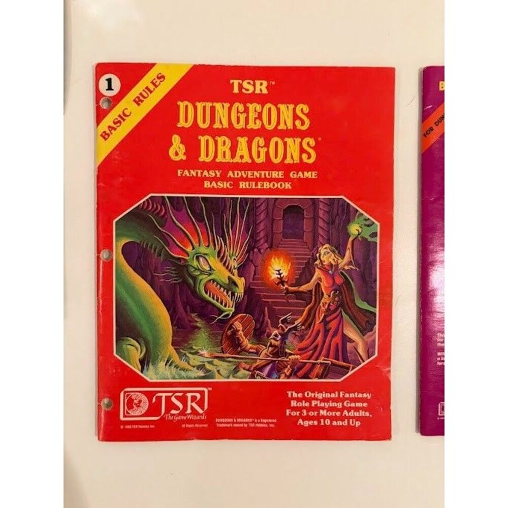 Vintage 1981 TSR Dungeons & Dragons Moldvay Basic Set + B2 Borderlands Complete
